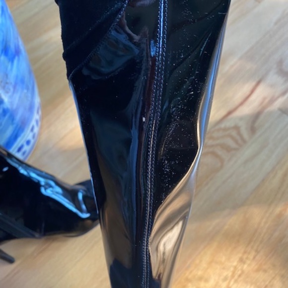 NWT Bruno Magli Patent Leather Boots Size 6 - Picture 7 of 12